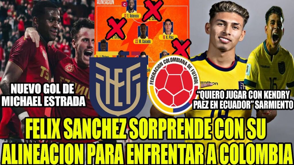 FELIX SANCHEZ SORPRENDE CON SU ALINEACION PARA ENFRENTAR A COLOMBIA! GOL DE MICHAEL ESTRADA Y MAS