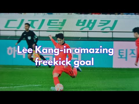 Lee Kang in Amazing Freekick goal vs Tunisia