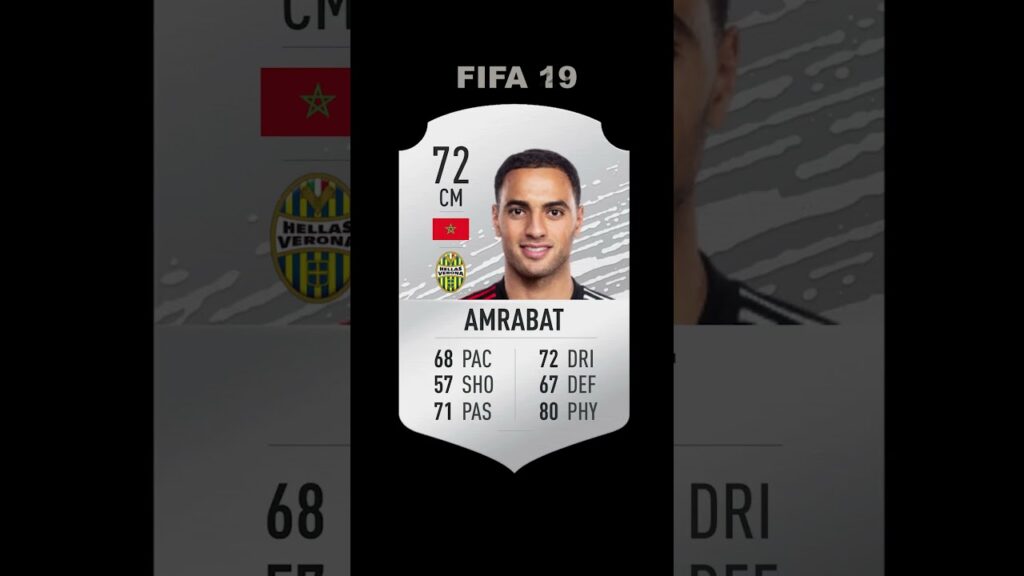 Sofyan Amrabat in EVERY FIFA (FIFA 17-EAFC 24) #like #subscribe