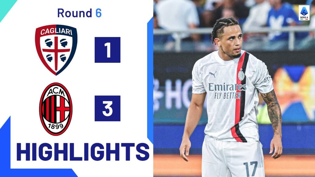 Cagliari-Milan 1-3 | Okafor scores first in Rossoneri shirt: Goals & Highlights | Serie A 2023/24