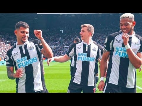BRUNO GUIMARÃES & JOELINTON DANCE WITH NEWCASTLE FANS | NEWCASTLE 2-1 LEICESTER