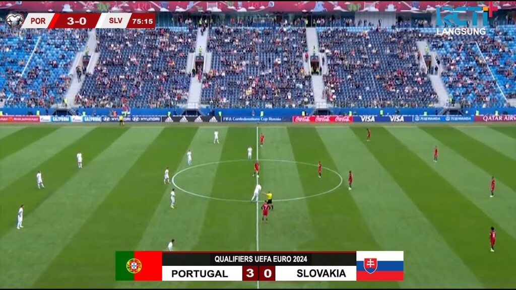 🔴Live RCTI+ | Portugal vs Slovakia | Qualifiers uefa EURO 2024 | Ronaldo Hat-trick! -Match Ilustrasi