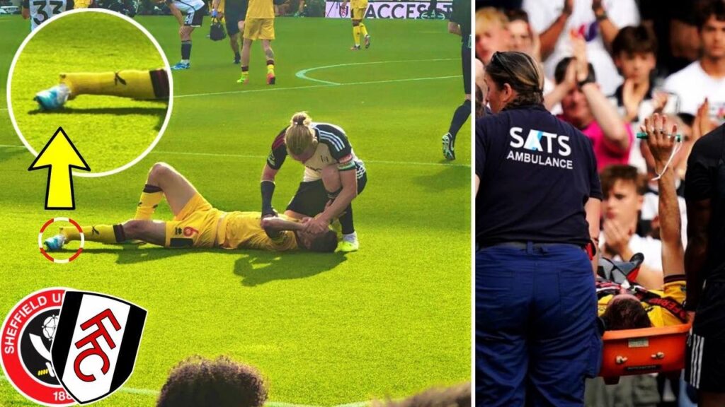 Chris Basham Horrific Injury vs Fulham | Basham Ankle inury video | Fulham vs Sheffield 7/10/23