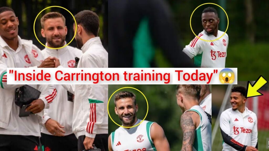 ✅ INSIDE CARRINGTON TRAINING TODAY! 😱 LUKE SHAW, VARANE AND WAN BISSAKA ARE BACK! 🎯 MAN UNITED NEWS