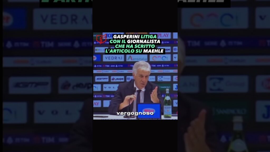 😱GASPERINI Caccia Dalla Conferenza Il GIORNALISTA di MAEHLE | #shorts | #gasperini | #seriea