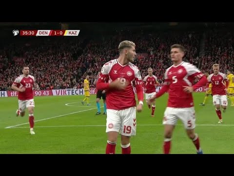 Denmark vs Kazakhstan 3-1 Jonas Wind & Robert Skov goals earn win for Denmark | Match recap