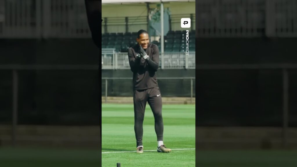 Virgil Van Dijk rates Harry Pinero's footballing ability 💯 🤣  #prodirectsoccer #soccer #uk #football