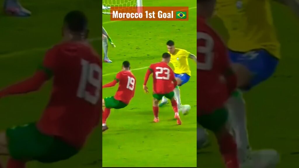 Morocco 1st Goal Against Brazil #arman_al_limon #brazil