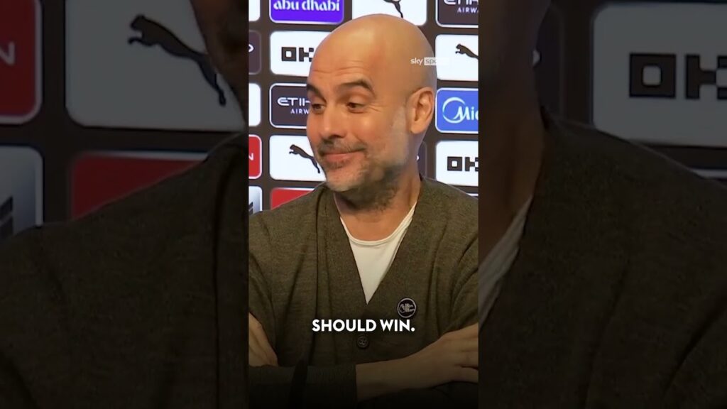 Asking Pep to choose between Haaland and Messi for the Ballon D'or 😂
