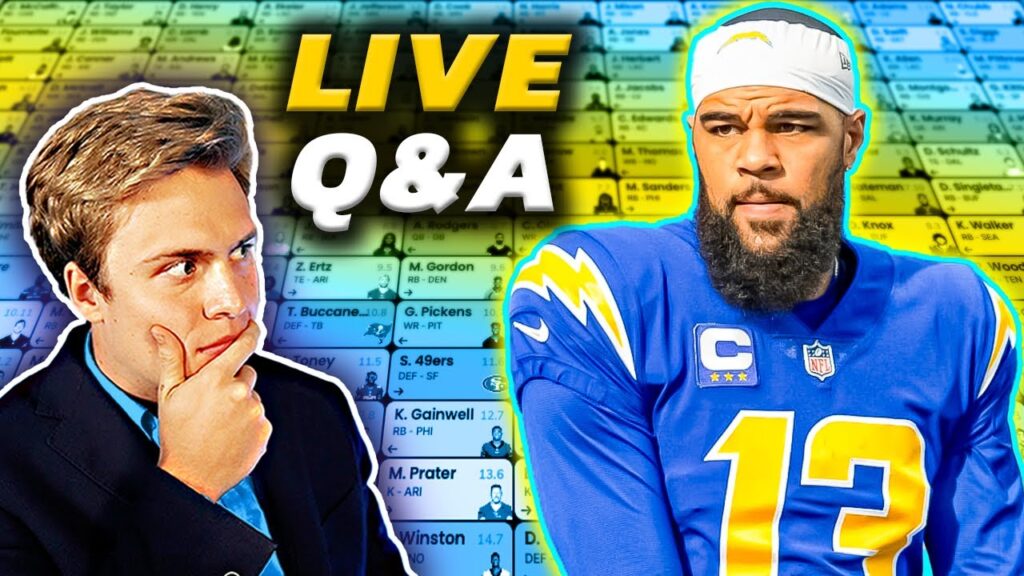 Fantasy Football Lessons Learned Chargers & Cowboys (Live Q&A)