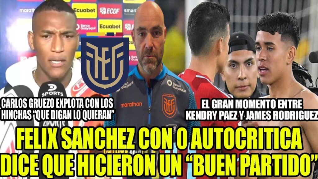 CARLOS GRUEZO MANDA A CALLAR A LOS ECUATORIANOS POR LAS CRITICAS! GRAN MOMENTO ENTRE PAEZ Y JAMES