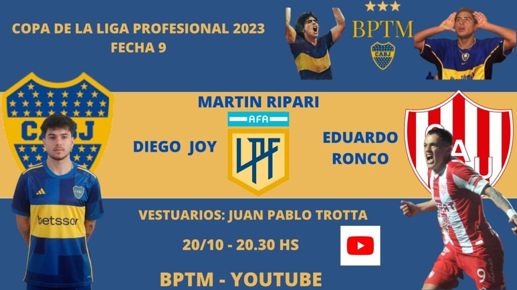 BOCA - UNION, en vivo (Relata Martin Ripari, comenta Diego Joy)