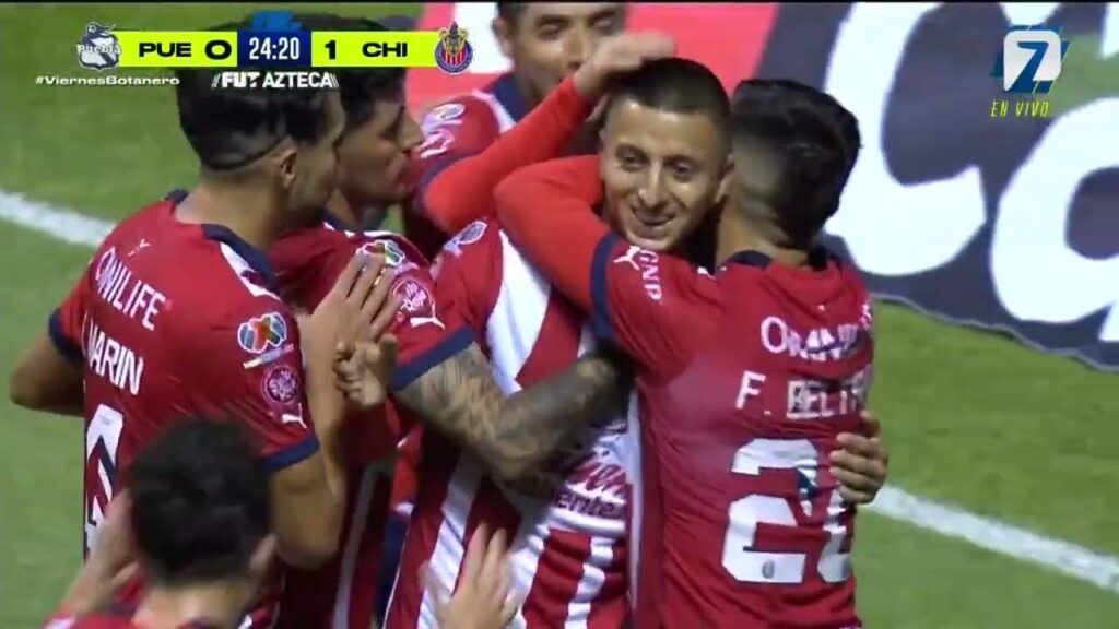 Gol de Roberto Alvarado | Puebla 0-1 Chivas | Liga BBVA MX | Apertura 2023 -  Jornada 13