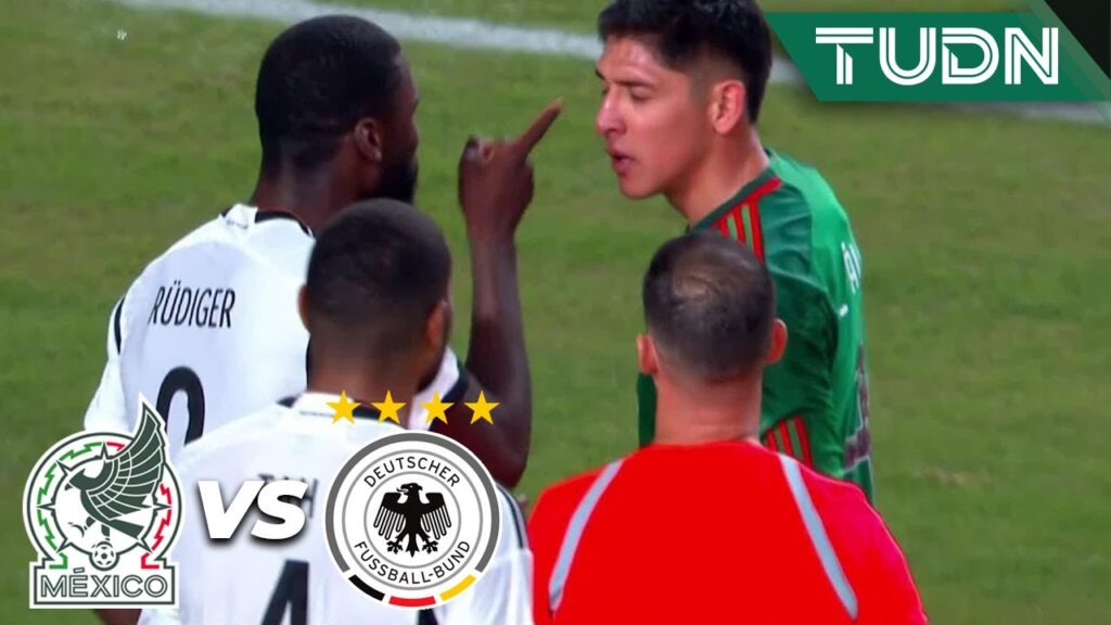 ¡NADIE SE ACHICA! Edson se encara con Rüdiger | México 2-2 Alemania | Amistoso Internacional | TUDN