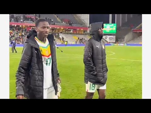 Pape Matar Sarr blessé trottine  Les Lions en communion avec les fans. Sadio Mané super star