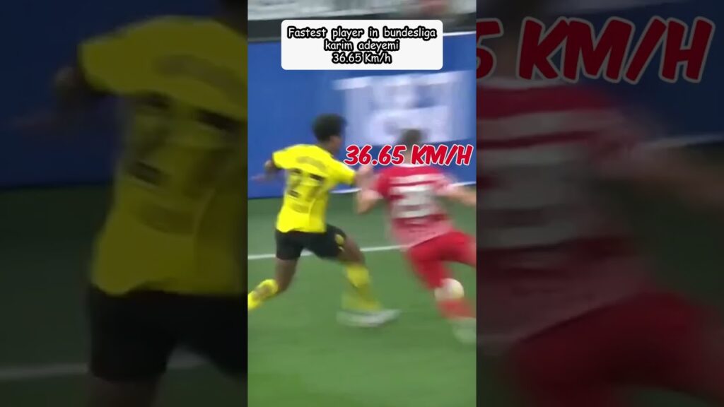Karim Adeyemi fastest player in Germany | 36.65 km/h