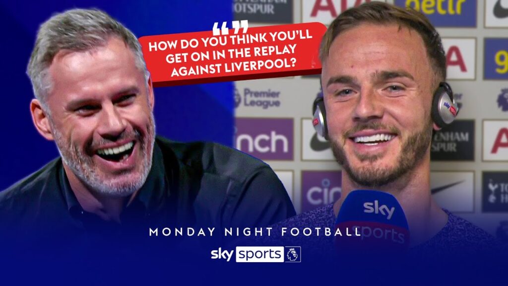 Carra tries to wind up James Maddison in brilliant post-match interview 😂