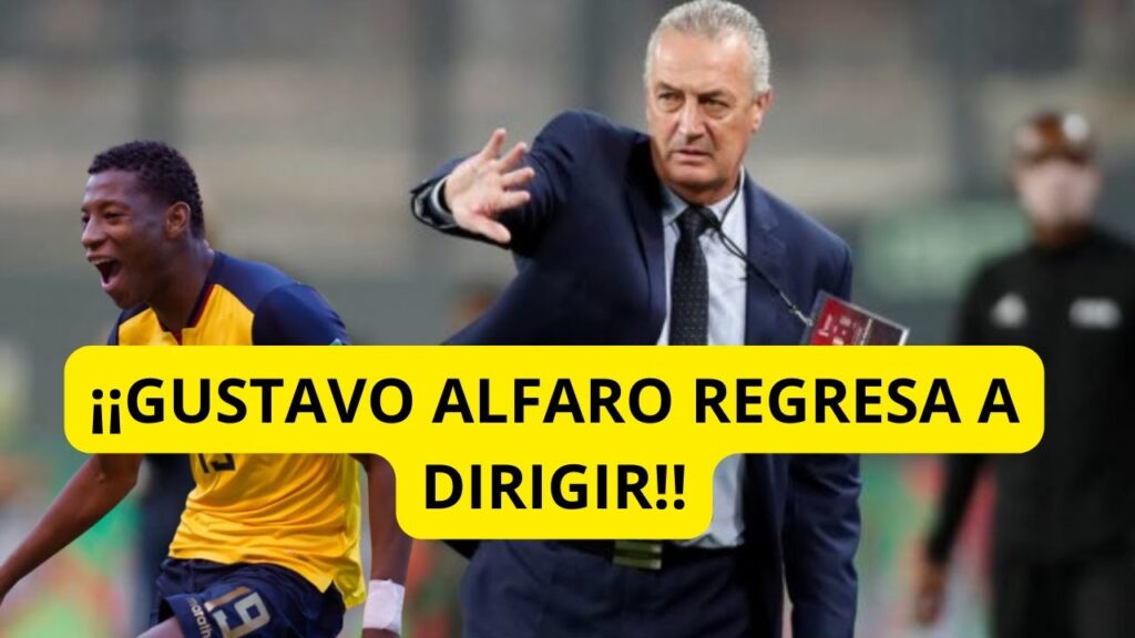 GUSTAVO ALFARO VUELVE A SER DT DE SELECCION   GOL Y ASISTENCIA DE PLATA