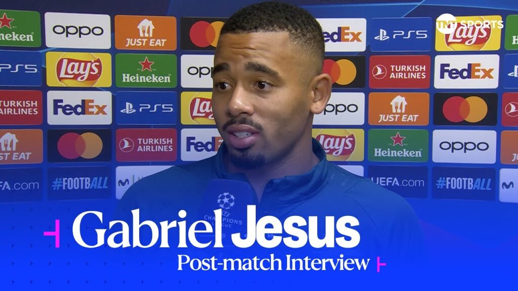 Sevilla 1-2 Arsenal Post Match | Gabriel Jesus provides positive injury update after #UCL win! 🎥