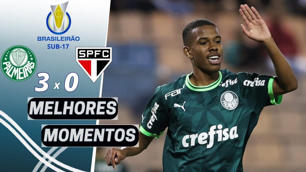 HAT-TRICK DE ESTEVÃO! Palmeiras 3 x 0 São Paulo | Melhores Momentos (COMPLETOS) |Brasileirão Sub-17