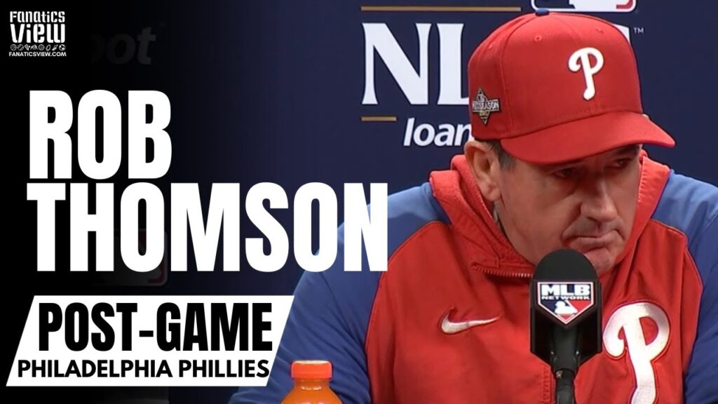 Rob Thomson Reacts to Arizona Diamondbacks Forcing a Game 7 in NLCS vs. Philadelphia Phillies Rob Thomson Reacts to Arizona Diamondbacks Forcing a Game 7 in NLCS vs. Philadelphia Phillies