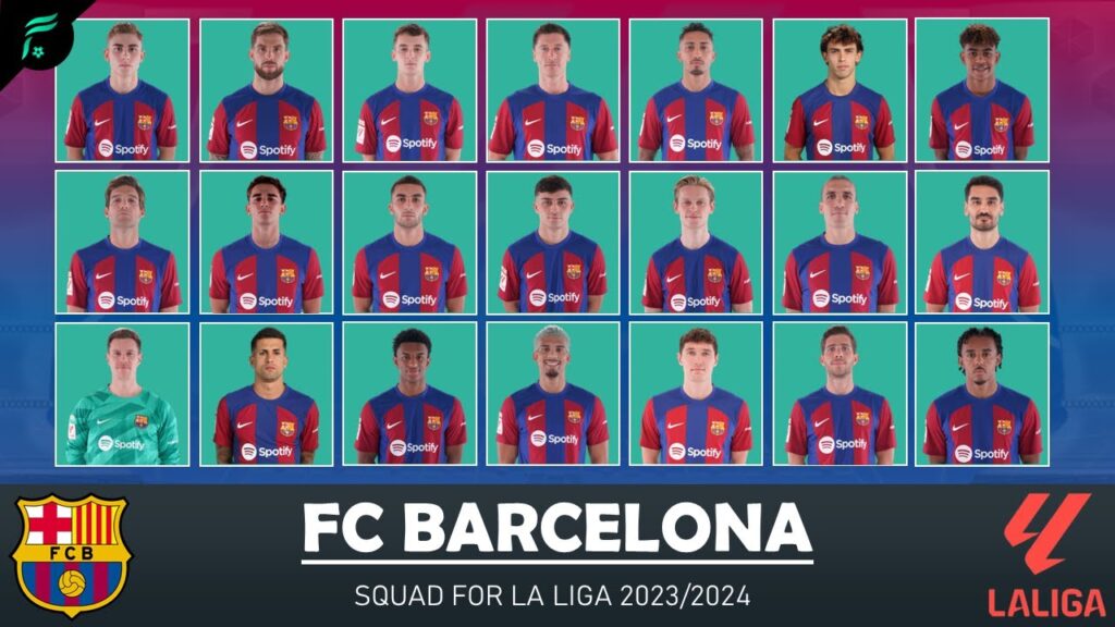 FC BARCELONA SQUAD for La Liga Season 2023/2024 | FAN Football