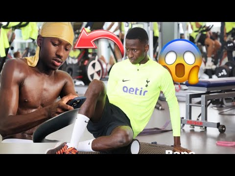 Pape matar sarr training at gym🤯😱