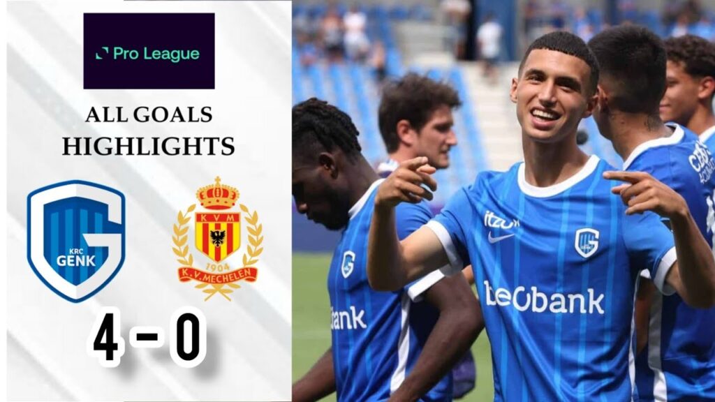 Bilal El Khannouss Goal | Genk vs Malines 4-0 Extended Highlights |