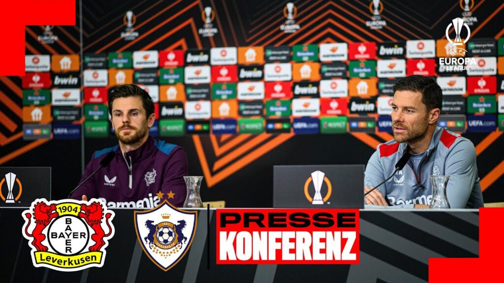 Europa League: PK mit Xabi Alonso und Jonas Hofmann vor Bayer 04 Leverkusen 🆚 Qarabag FK