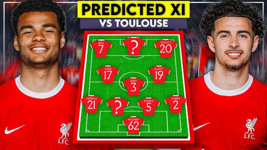 LIVERPOOL V TOULOUSE PREDICTED STARTING 11! | DARWIN NUNEZ TO START? ALISSON OR CAOIMHIN KELLEHER?