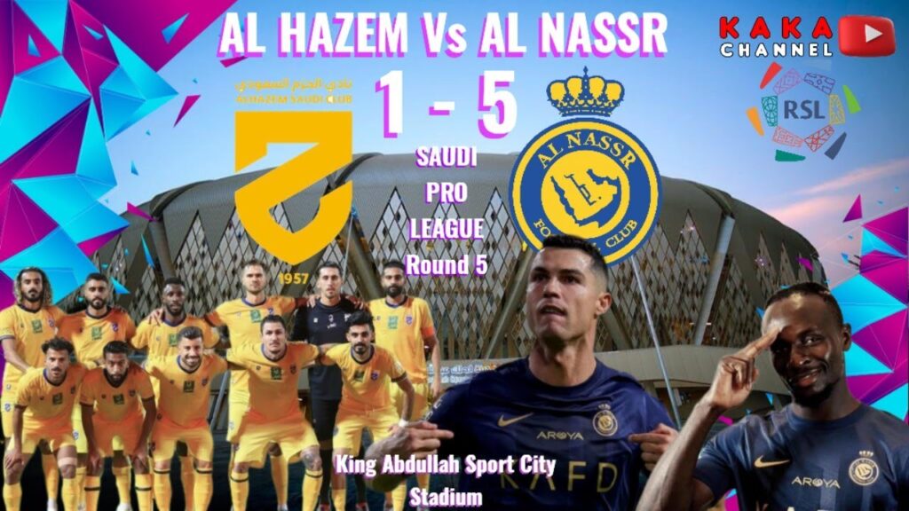 Ronaldo 850 Goals Assist 🔥 Al Hazem Vs Al Nassr All Goals & Highlights Saudi Pro League 2023 Round 5