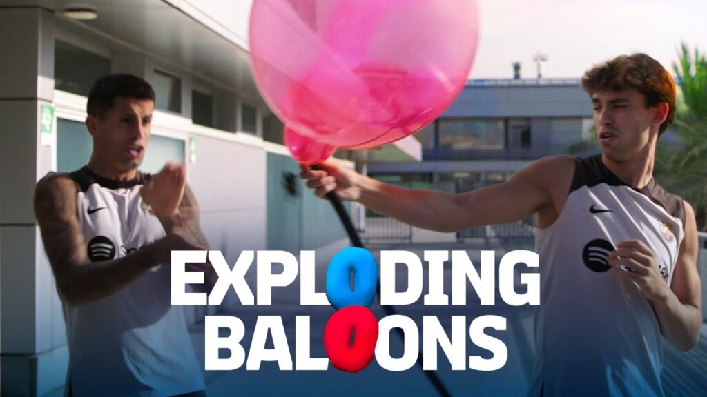 🎈💥💥🎈 BOOM! EXPLODING BALLOONS CHALLENGE WITH JOAO FELIX & JOAO CANCELO | EL CLASICO EDITION