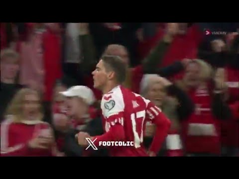 𝐆𝐎𝐀𝐋 | Denmark 2-0 Kazakhstan | Robert Skov