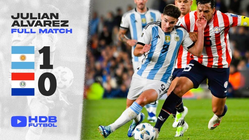 Julian Alvarez vs Paraguay | Jugó como en el Manchester City y después salió por MESSI 🔥