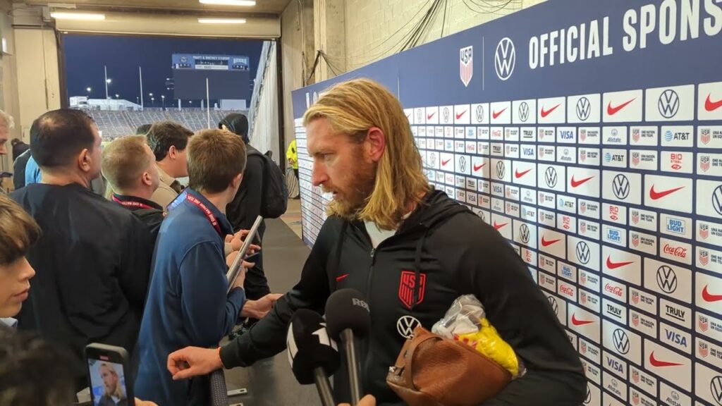 USMNT & Fulham Defender Tim Ream Post-Game Media Scrum vs Germany