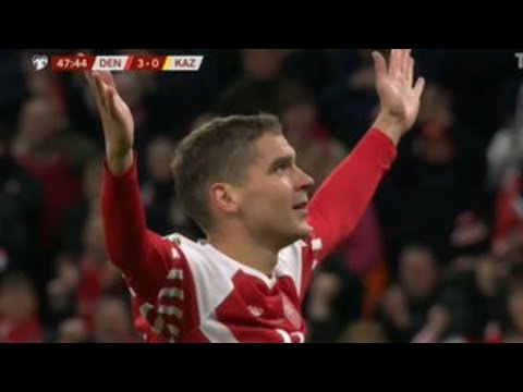 Robert Skov Goal, Denmark vs Kazakhstan 3-1 | All Goals and Extended Highlights.