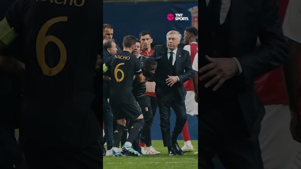 ¡RÜDIGER FURIOSO AL TÉRMINO DEL SC BRAGA VS. REAL MADRID! | UEFA CHAMPIONS LEAGUE 2023/24 #Shorts