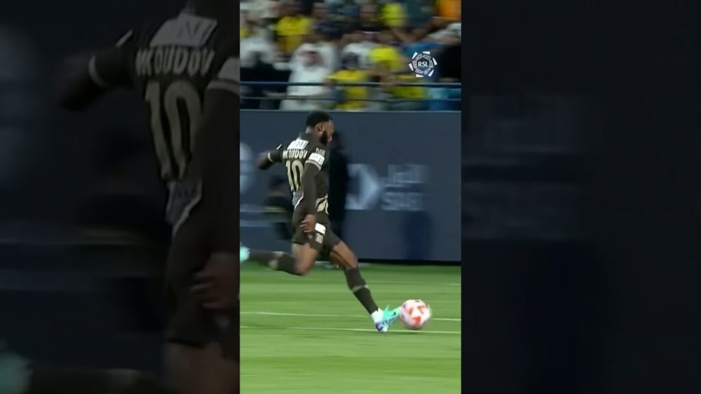 Georges-Kévin Nkoudou with a composed finish vs Al Nassr ⚡️⚽️ #roshnsaudileague #yallarsl #Damac