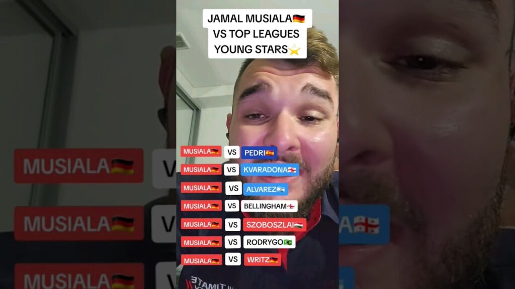 MUSIALA🇩🇪 VS TOP LEAGUES YOUNG STARS!!!! #shorts