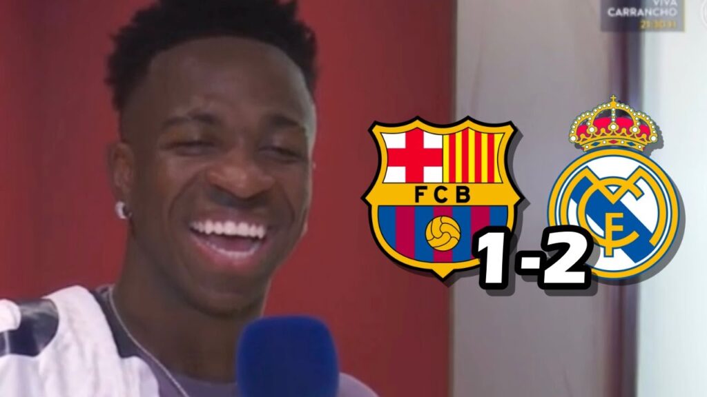 LA REACCION DE VINICIUS JR TRAS LA VICTORIA Y REMONTADA EN EL CLASICO FC BARCELONA 1-2 REAL MADRID