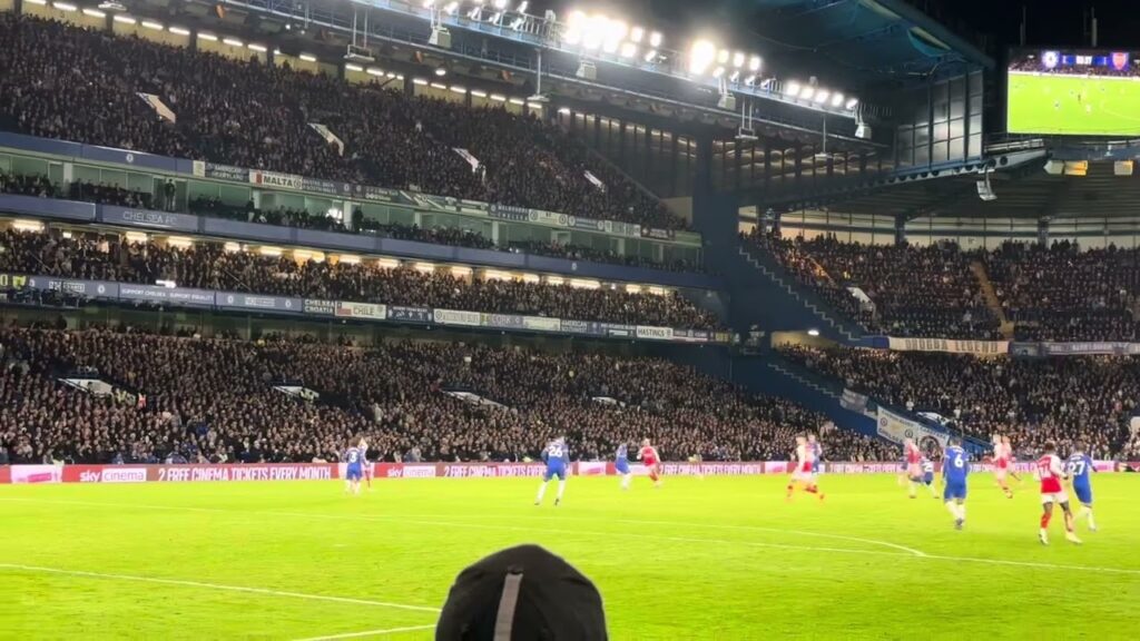 Scenes As Leandro Trossard Equalises For Arsenal v Chelsea 21/10/23