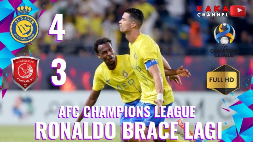 Match Feeling, Ronaldo Brace ⚽ Al Nassr Vs Al Duhail, AFC Championship