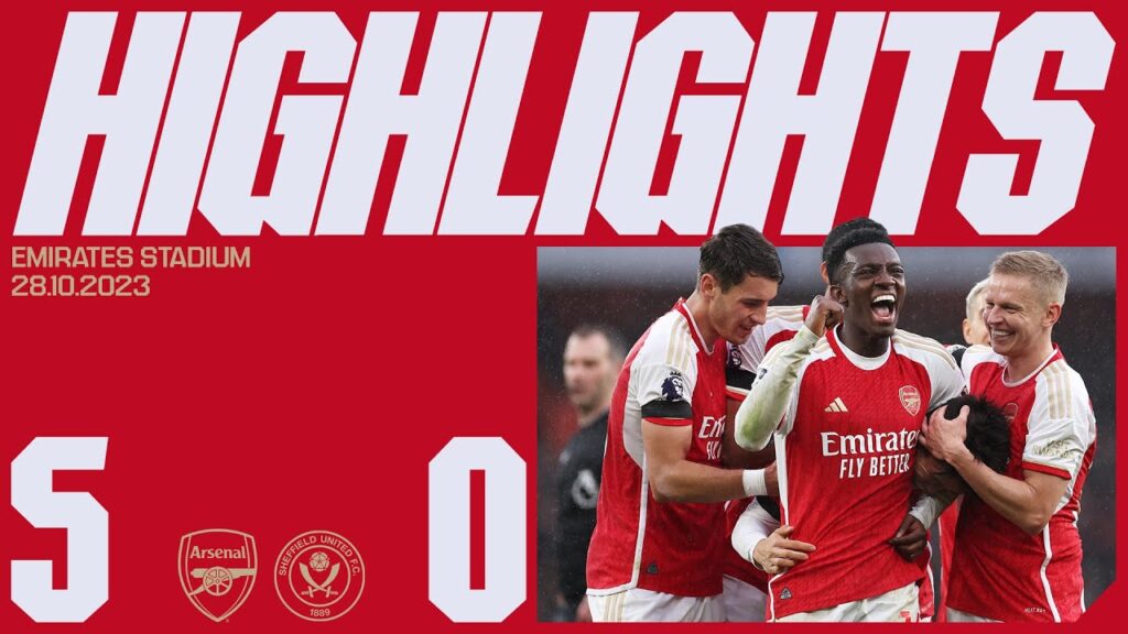 HIGHLIGHTS | Arsenal vs Sheffield United (5-0) | Nketiah grabs a hat-trick & Tomiyasu’s first goal! HIGHLIGHTS | Arsenal vs Sheffield United (5-0) | Nketiah grabs a hat-trick & Tomiyasu's first goal!