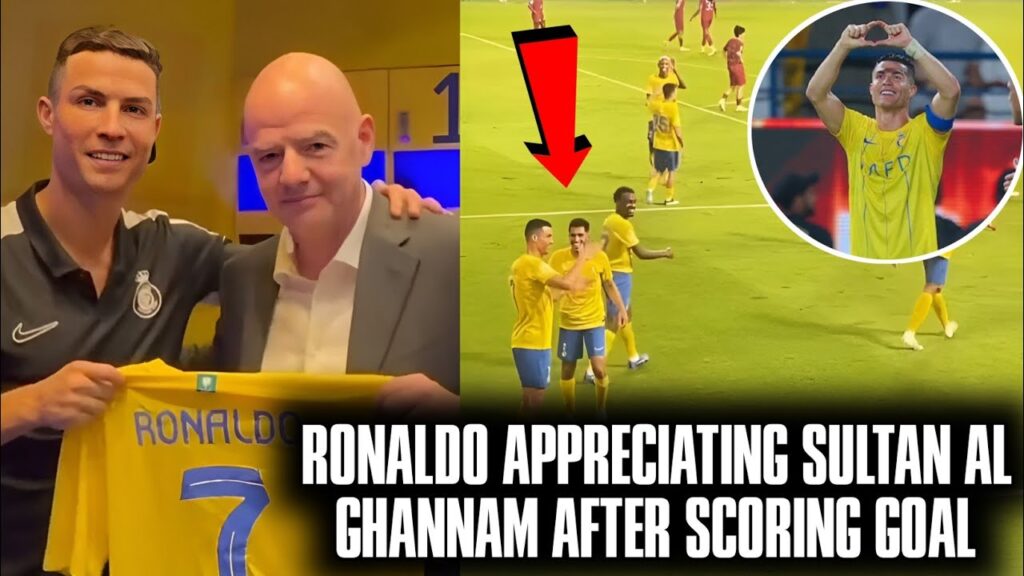 Ronaldo Gave Signed Shirt To Fifa President Gianni Infantino After Victory Against Al Duhail