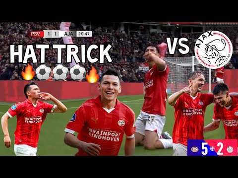 Hirving 'Chucky' Lozano vs Ajax 😱 (HAT TRICK) 29.10.2023 seguimiento de Lozano 🔥PARTIDAZO!🔥