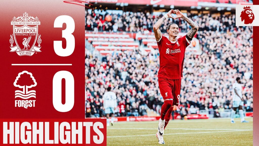 HIGHLIGHTS: Liverpool 3-0 Nottingham Forest | Jota, Darwin Nunez & Salah win it at Anfield