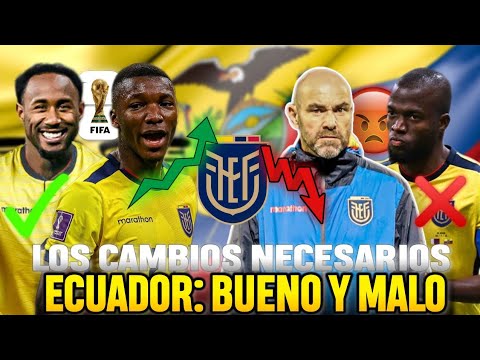 Que te hicieron... SELECCIÓN! Los CAMBIOS que DEBE HACER ECUADOR de FÉLIX SÁNCHEZ para ir al MUNDIAL