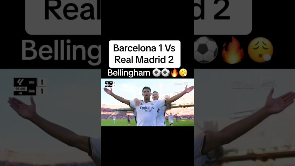 Bellingham vs FC Barcelona 10/28/2023 (2 amazing goals) ⚽⚽ #bellingham #realmadrid #elclasico