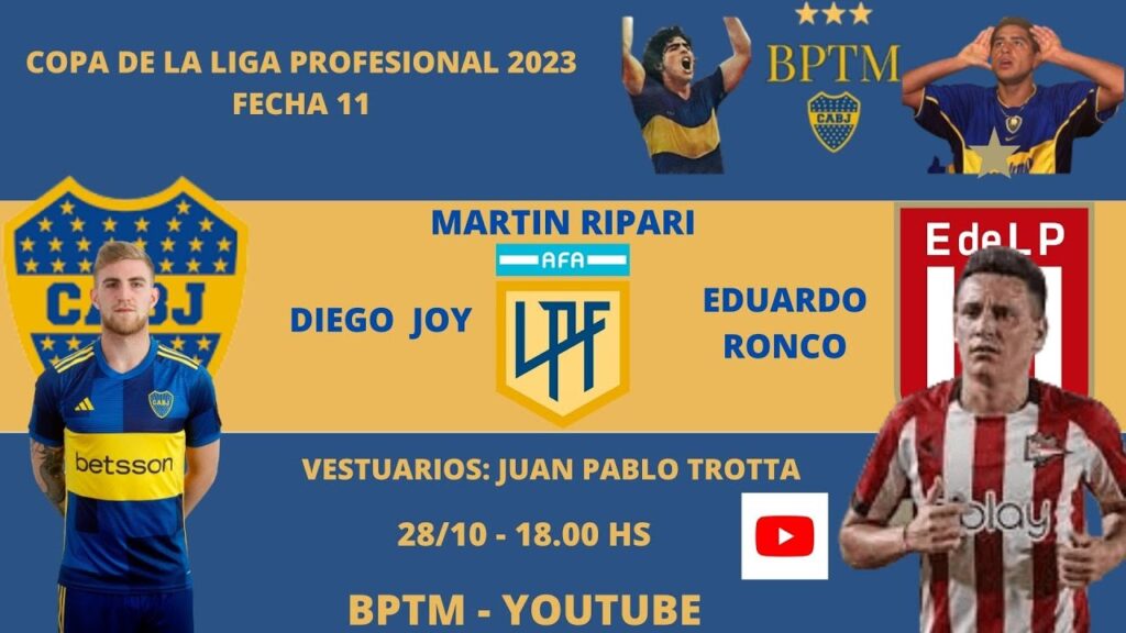 BOCA - ESTUDIANTES, en vivo (Relata Martin Ripari, comenta Diego Joy)