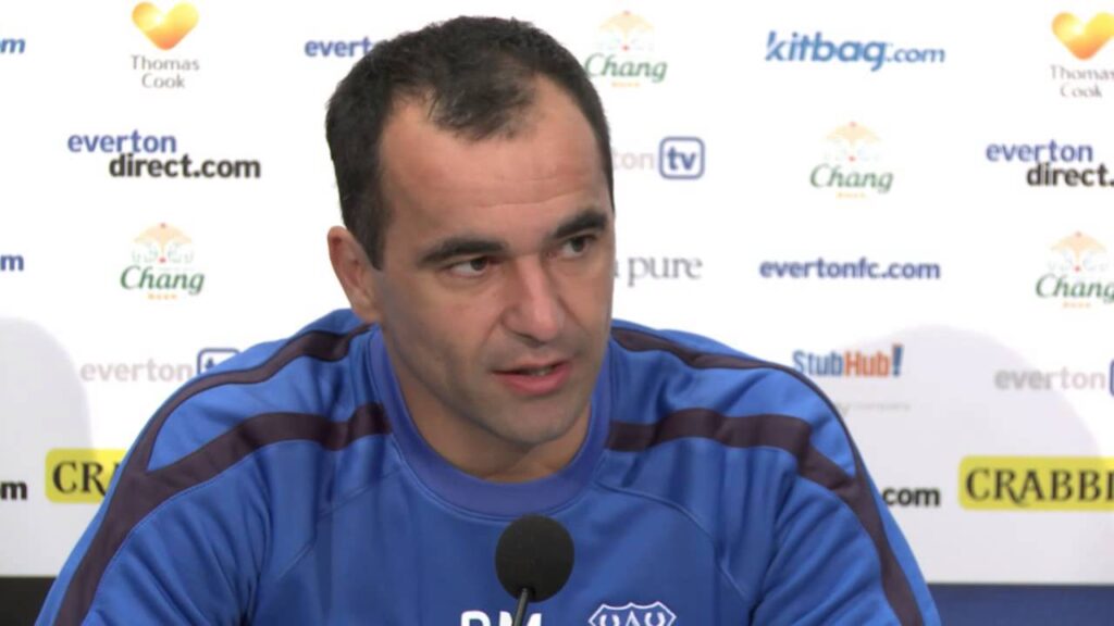 Roberto Martinez press conference and crest reveal